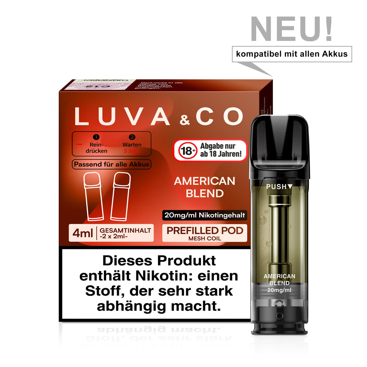 LUVA & CO Prefilled Pod - American Blend