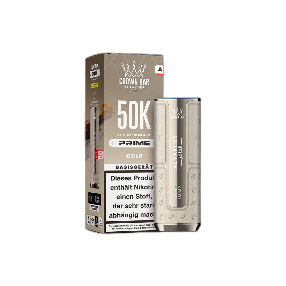 Al Fakher 50K Hypermax Prime - Gold - Basisgerät