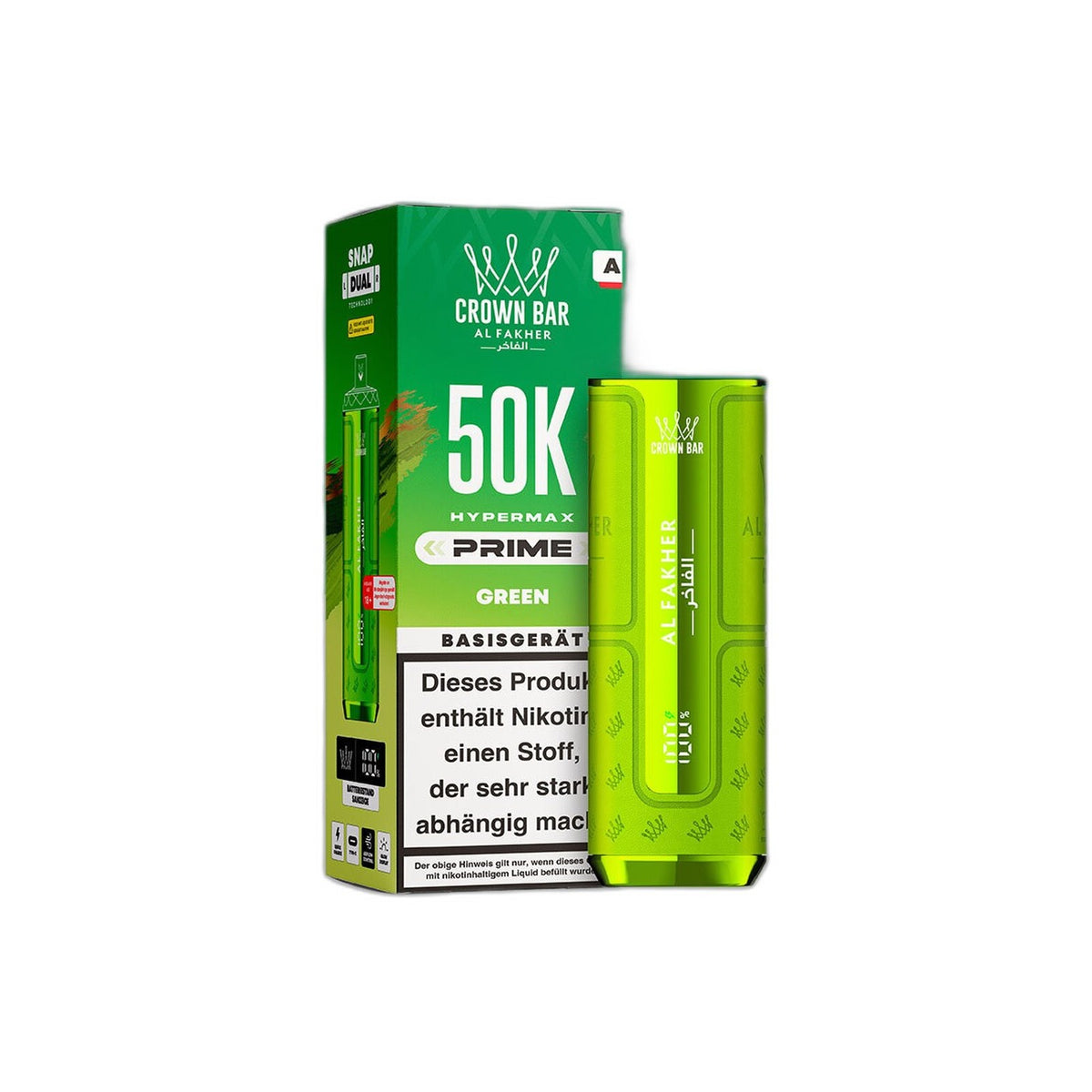 Al Fakher 50K Hypermax Prime - Green - Basisgerät