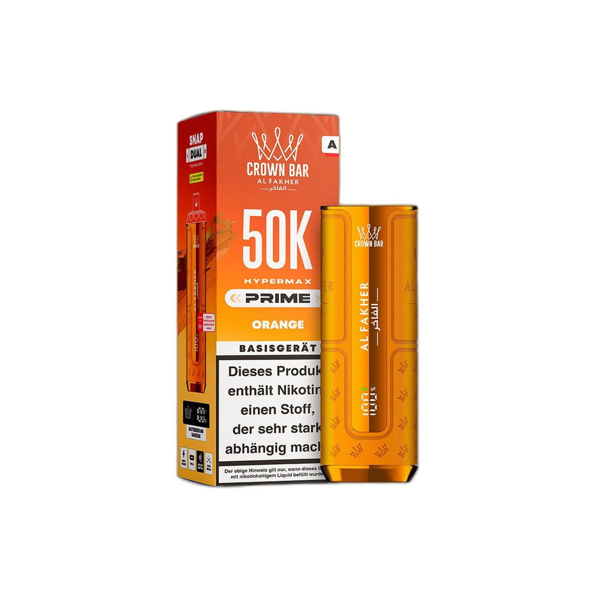 Al Fakher 50K Hypermax Prime - Orange - Basisgerät