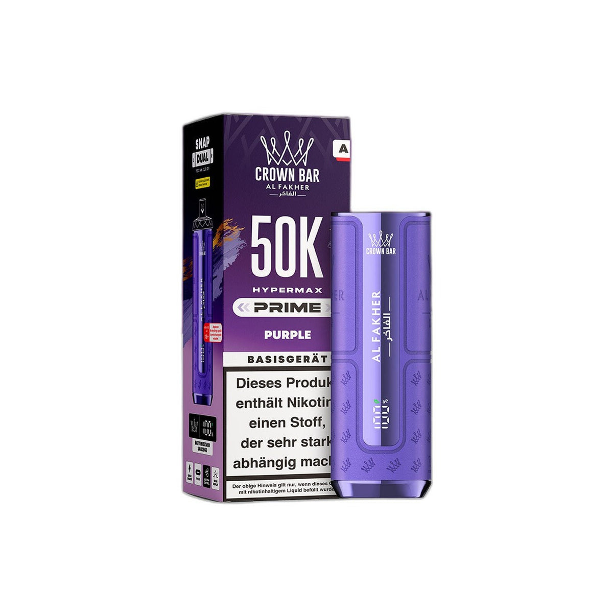 Al Fakher 50K Hypermax Prime - Purple - Basisgerät
