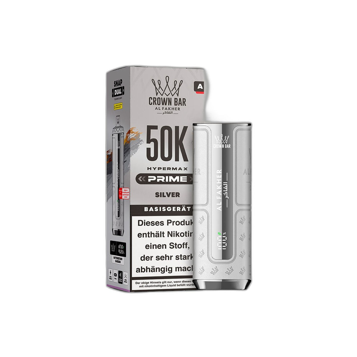 Al Fakher 50K Hypermax Prime - Silver - Basisgerät