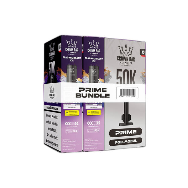 Al Fakher 50K Hypermax Prime - Blackcurrant Ice - Pod Bundle