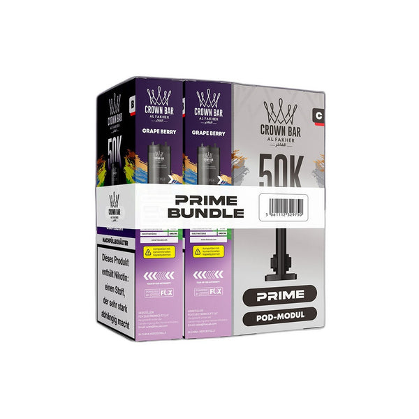 Al Fakher 50K Hypermax Prime - Grape Berry - Pod Bundle