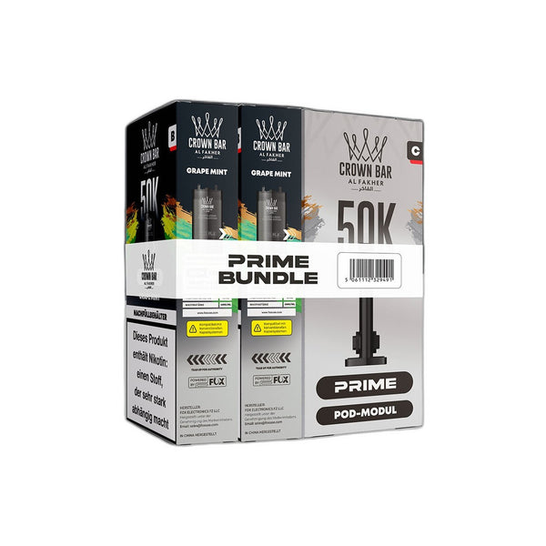 Al Fakher 50K Hypermax Prime - Grape Mint - Pod Bundle