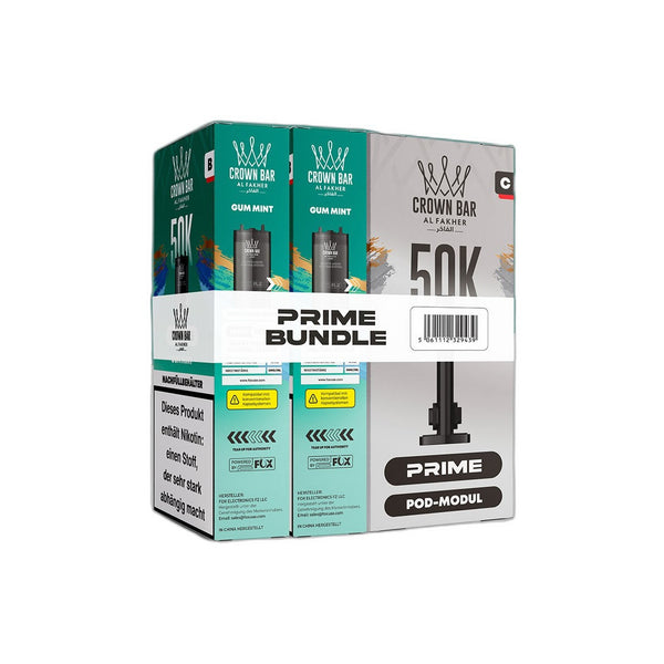 Al Fakher 50K Hypermax Prime - Gum Mint - Pod Bundle