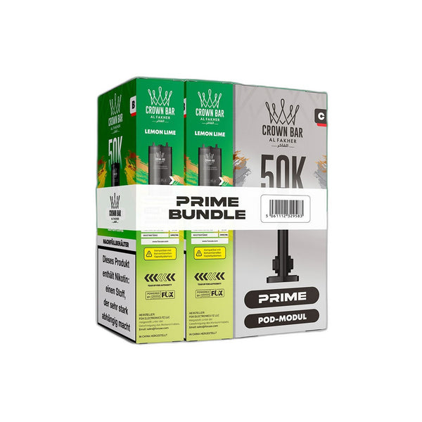 Al Fakher 50K Hypermax Prime - Lemon Lime - Pod Bundle