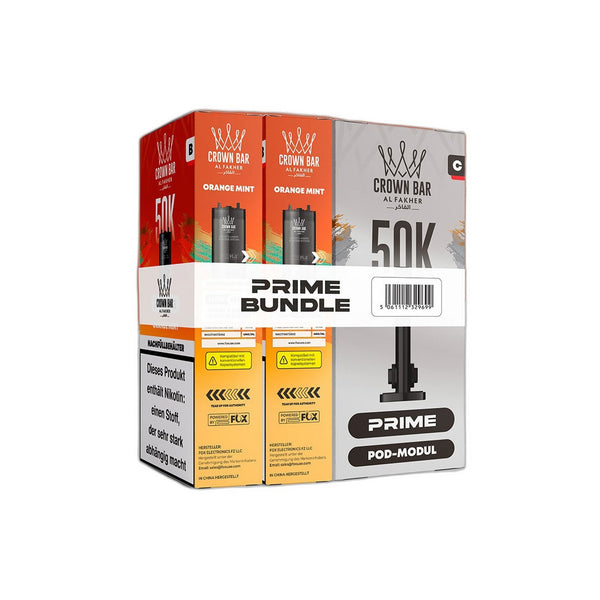 Al Fakher 50K Hypermax Prime - Orange Mint - Pod Bundle