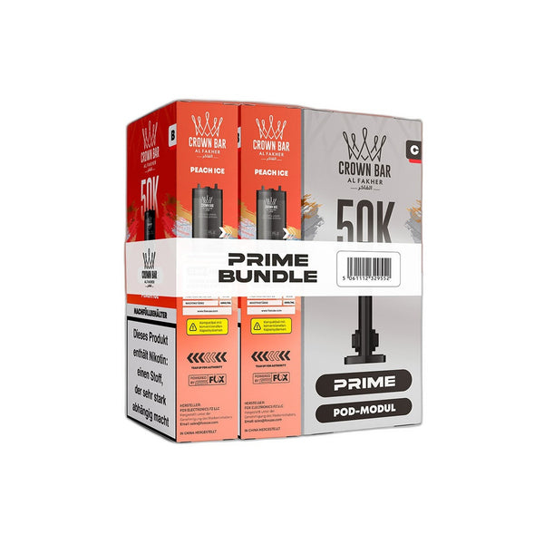 Al Fakher 50K Hypermax Prime - Peach Ice - Pod Bundle