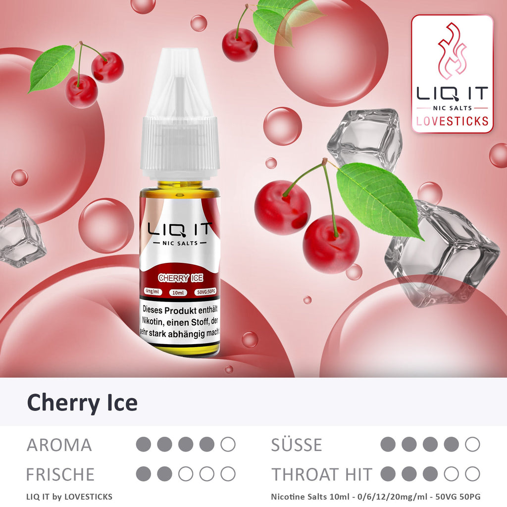 LIQ IT Cherry Ice 10 ml Nikotinsalz Liquid