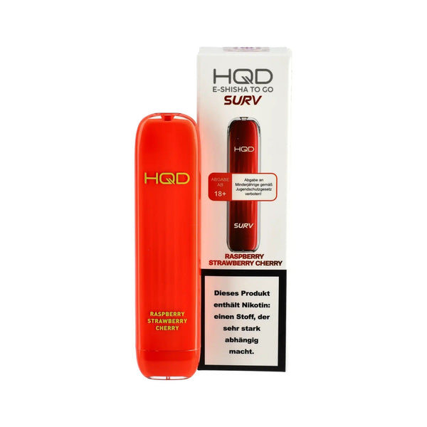 HQD Surv - Raspberry Strawberry Cherry - Einweg Vape