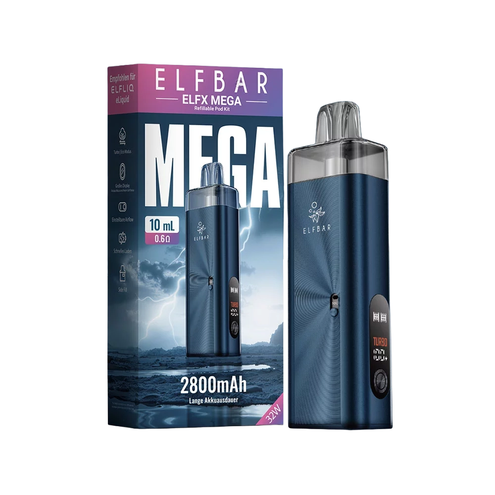 Elfbar ELFX Mega – Navy – Refillable Pod Kit