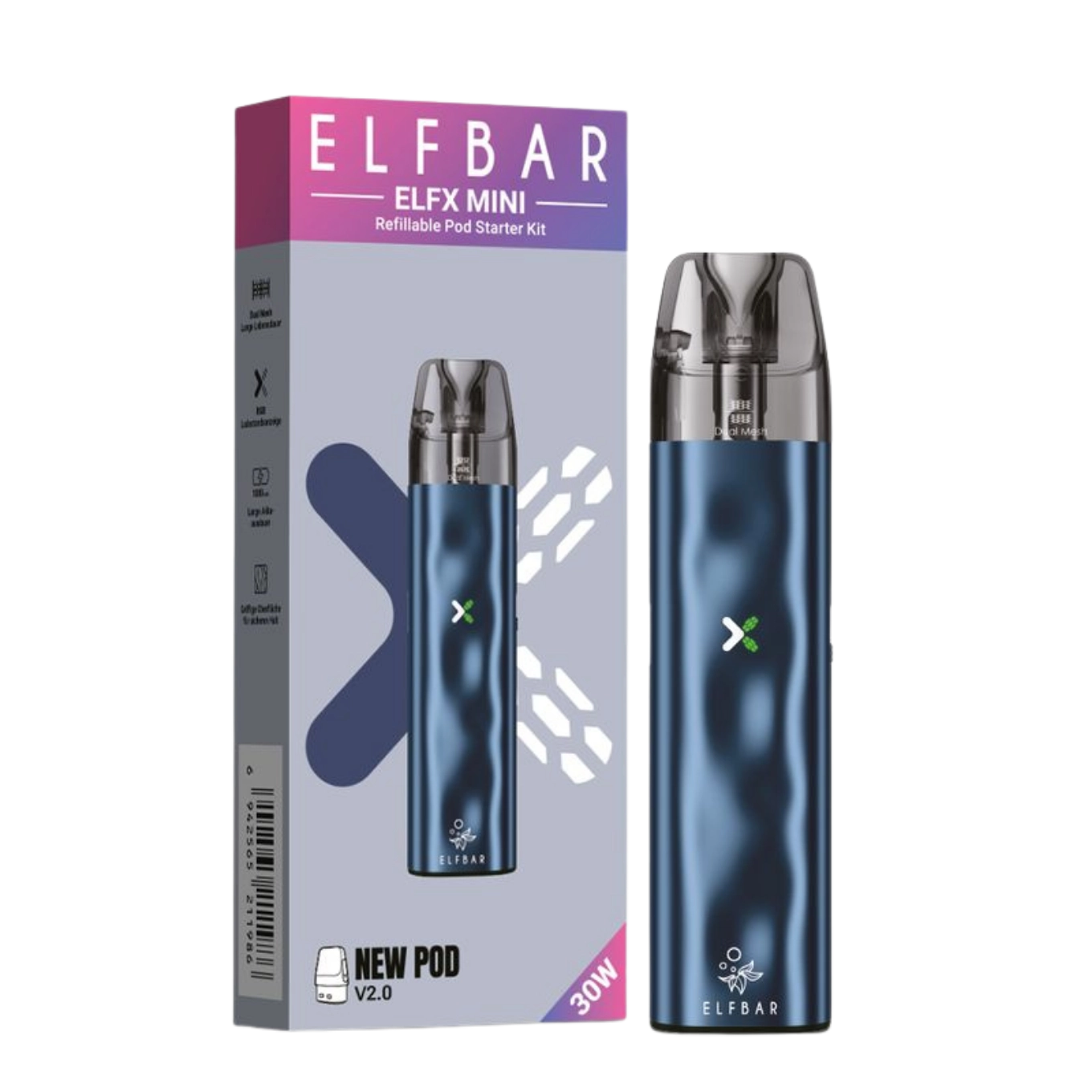 Elfbar ELFX Mini - Ocean - Refillable Pod Kit