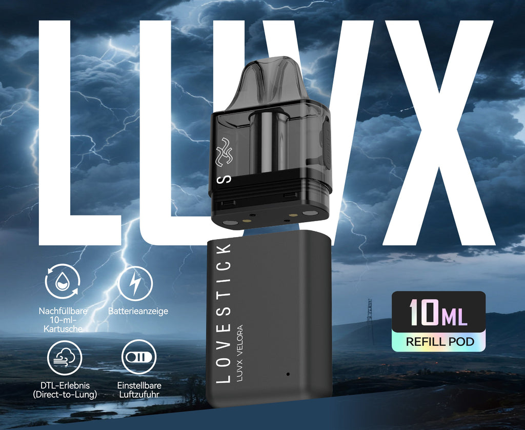 LUVX VELORA Pod Kit 10ml - Refill - Black - kurzfristiger Aktionspreis – Ansicht 3