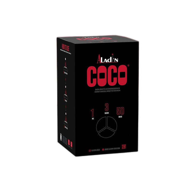 Aladin Coco - 3 Block - Naturkohle - 1kg