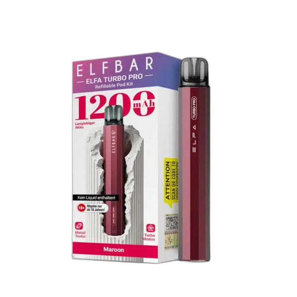 Elfbar ELFA Turbo Pro - Maroon - Refillable Pod Kit