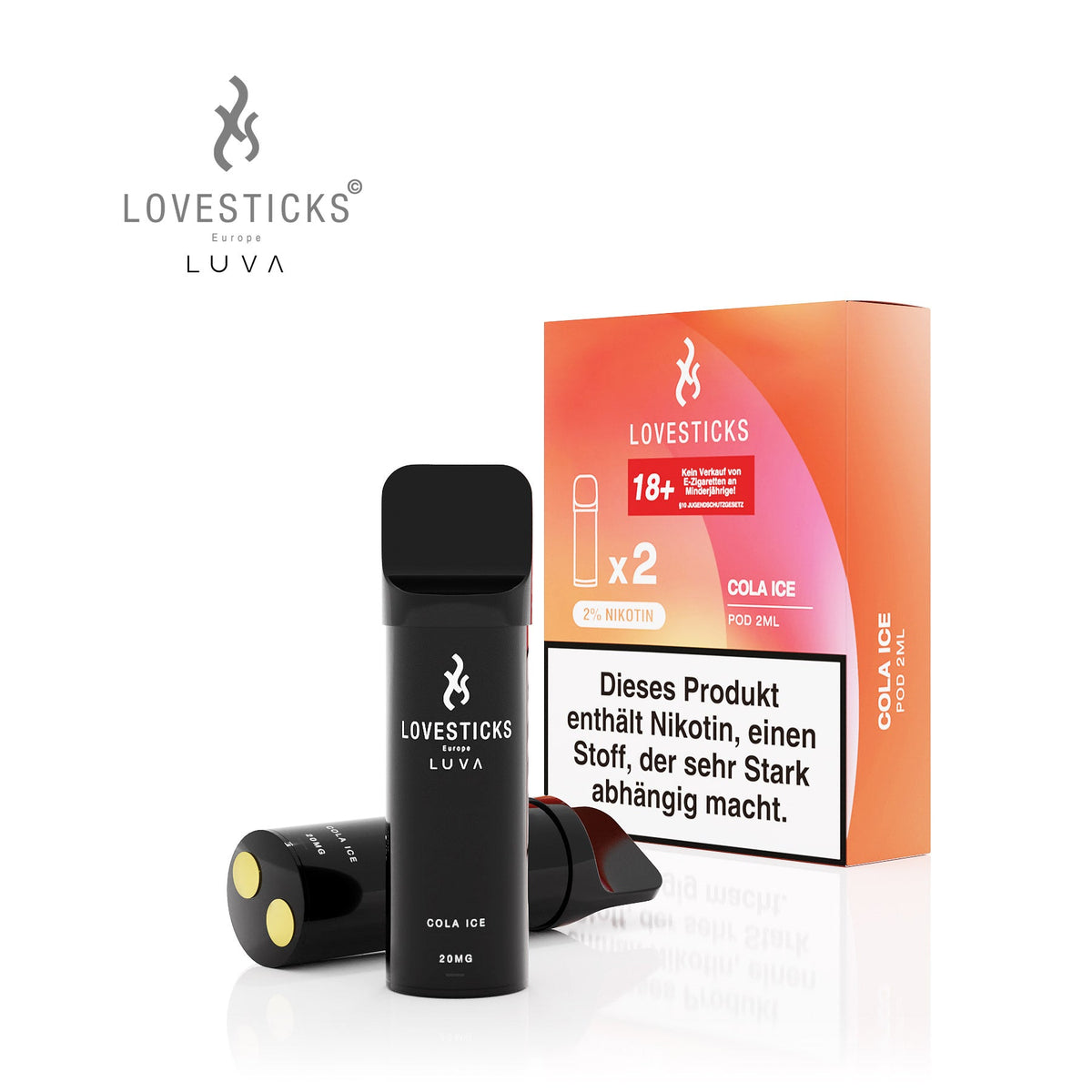 LUVA POD COLA ICE (2 Pods je Packung)