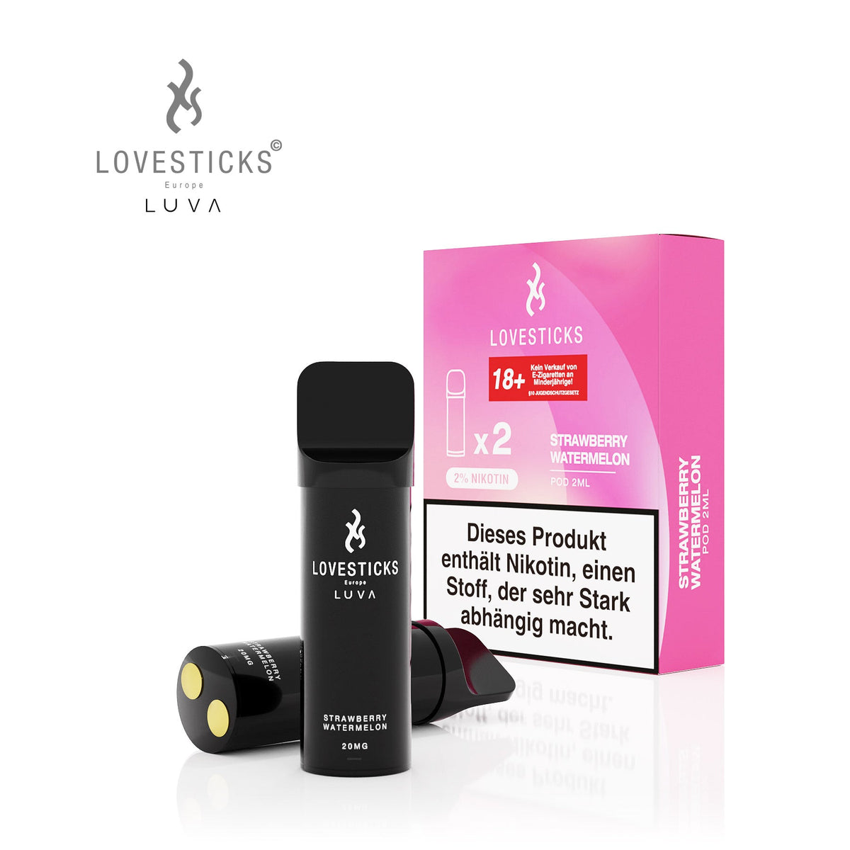 LUVA POD STRAWBERRY WATERMELON (2 Pods je Packung)