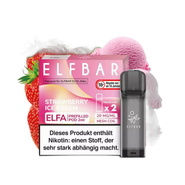 ELFA by Elfbar - Strawberry Ice Cream - Pod (2er Pack)