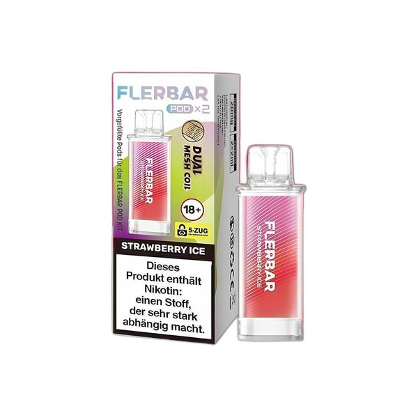 Flerbar - Strawberry Ice - Pod (2er Pack)