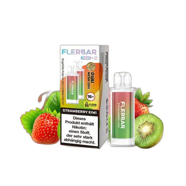 Flerbar - Strawberry Kiwi - Pod (2er Pack)