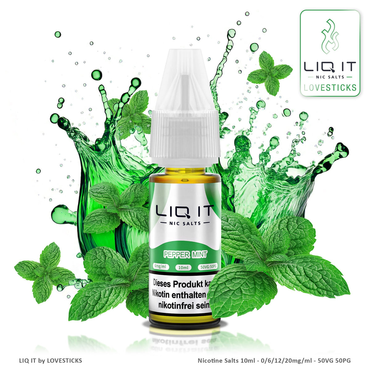 LIQ IT Pepper Mint 10 ml Nikotinsalz Liquid