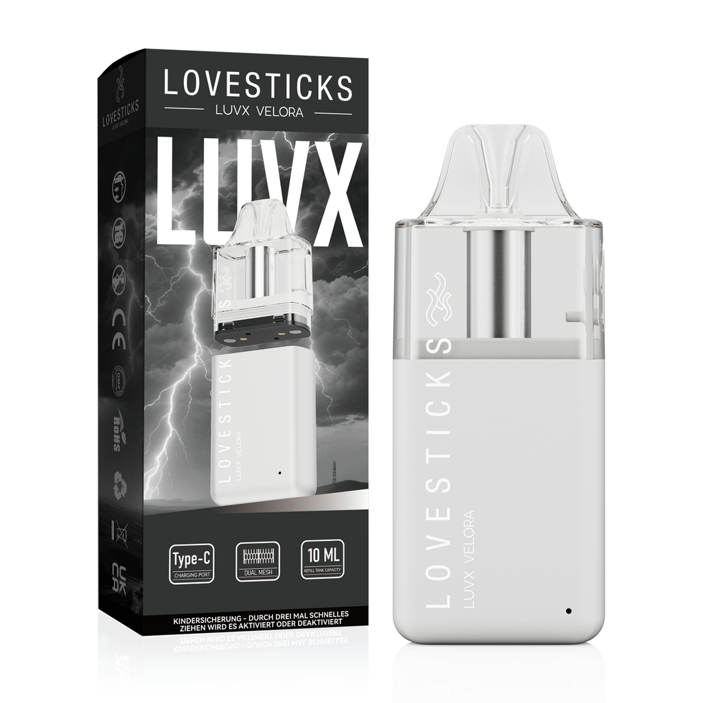 Velora Pod-Kit + 5x LIQ IT Liquid – LUVX Velora White