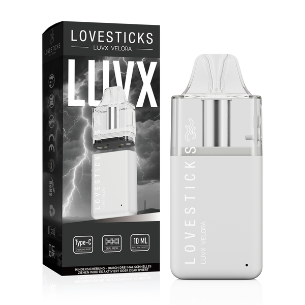 LUVX VELORA Pod Kit 10ml - Refill - White - kurzfristiger Aktionspreis