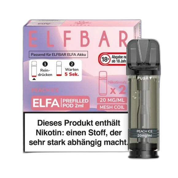 ELFA by Elfbar - Peach Ice - Pod (2er Pack)