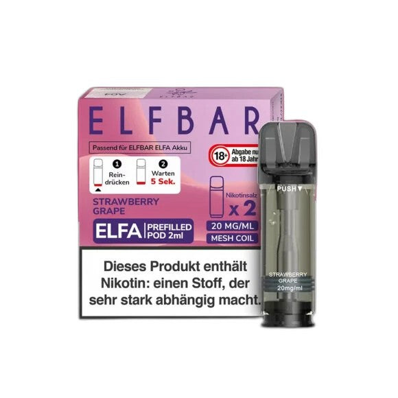 ELFA by Elfbar - Strawberry Grape - Pod (2er Pack)