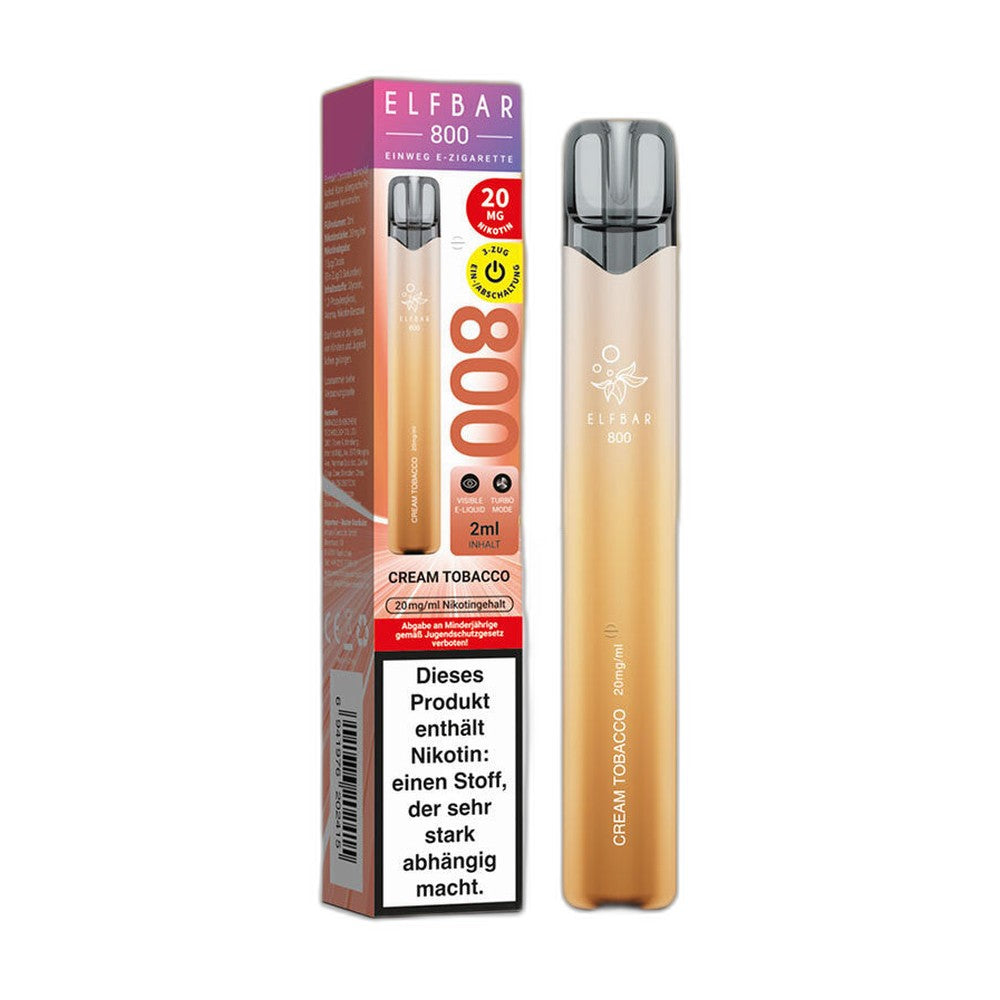 Elfbar 800 - Creamy Tobacco - Einweg Vape