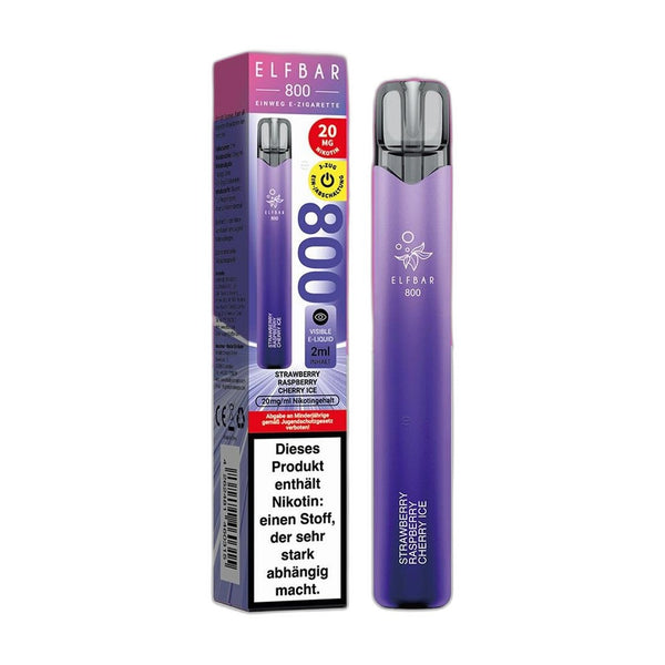 Elfbar 800 - Strawberry Raspberry Cherry Ice - Einweg Vape