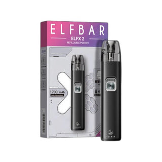 Elfbar ELFX 2 - Matte Black - Refillable Pod Kit