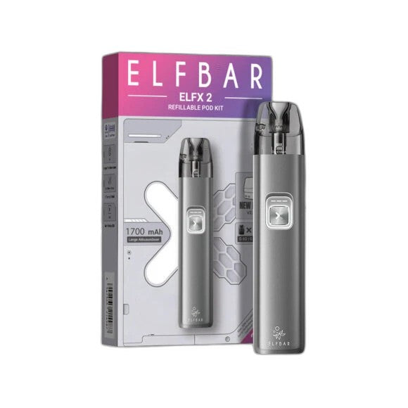 Elfbar ELFX 2 - Space Grey - Refillable Pod Kit – Bild 2