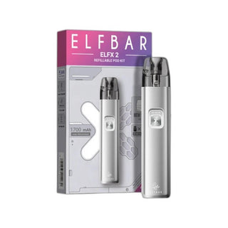 Elfbar ELFX 2 - Titanium Silver - Refillable Pod Kit