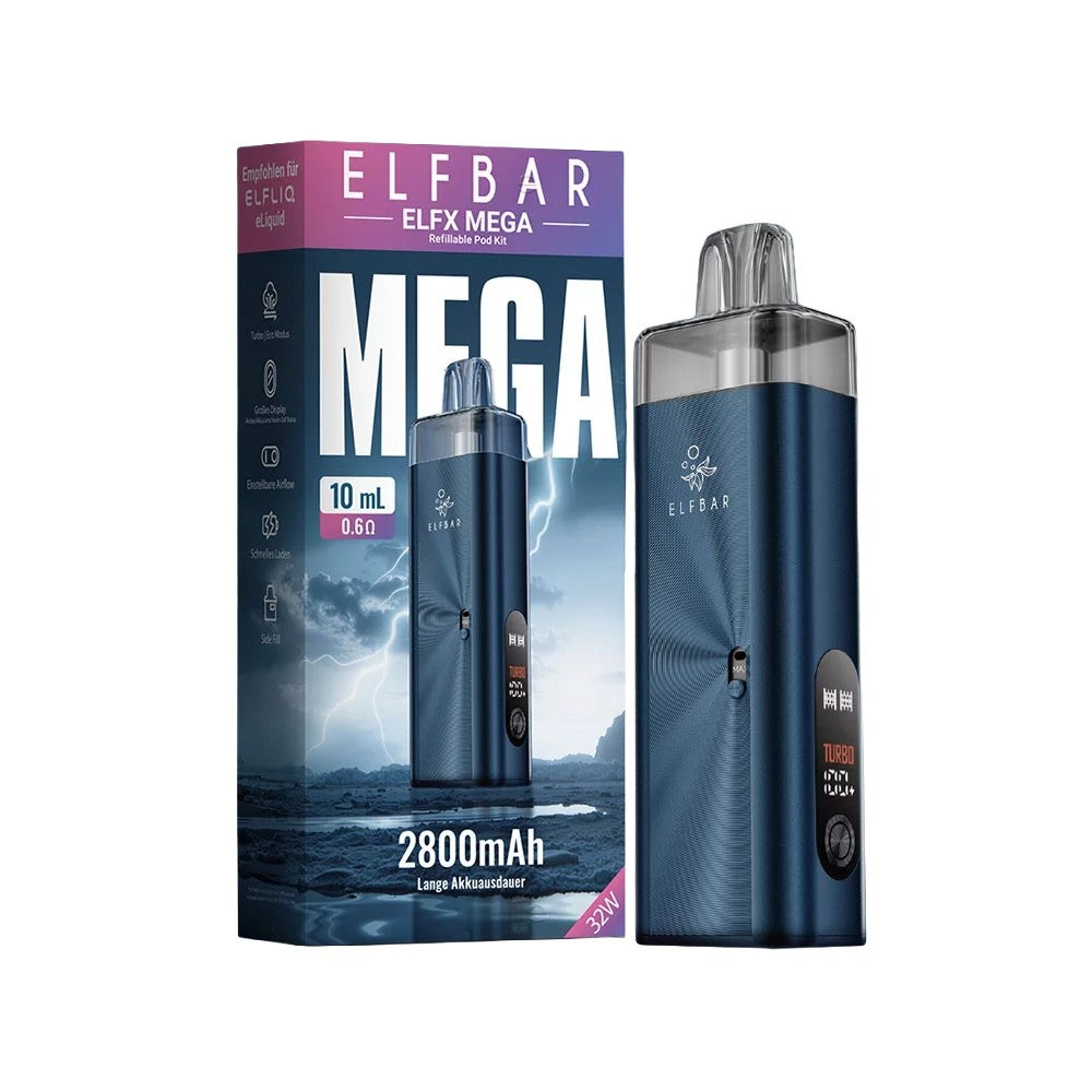 Elfbar ELFX Mega - Navy - Refillable Pod Kit – Bild 2