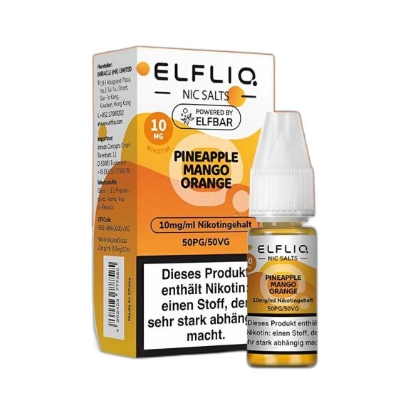 Elfliq by Elfbar E-Liquid - Pineapple Mango Orange