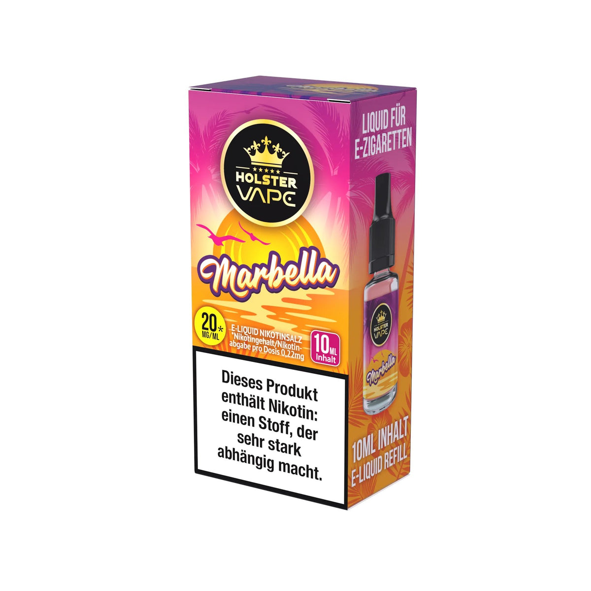 Holster E-Liquid Marbella Verpackung