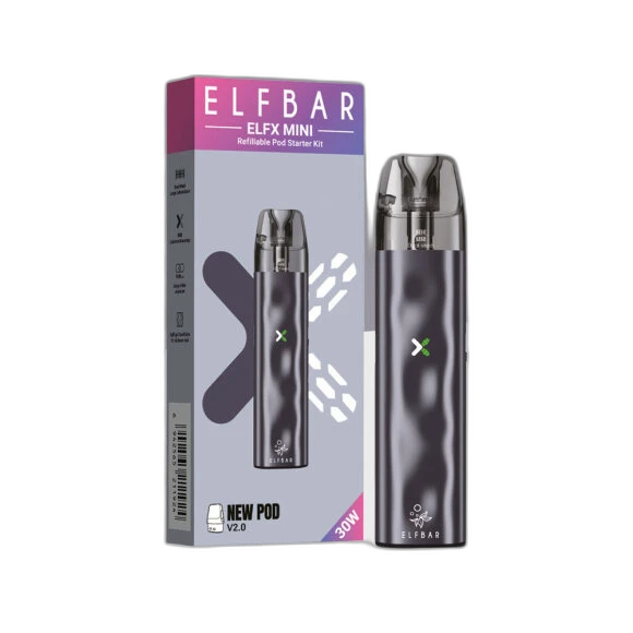 Elfbar ELFX Mini - Grey - Refillable Pod Kit