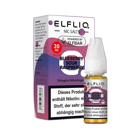 Elfliq by Elfbar - Blueberry Sour Raspberry 20mg/ml - E-Liquid