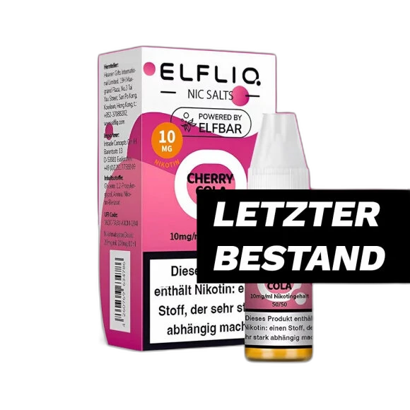 Elfliq by Elfbar - Cherry Cola 10mg/ml - E-Liquid
