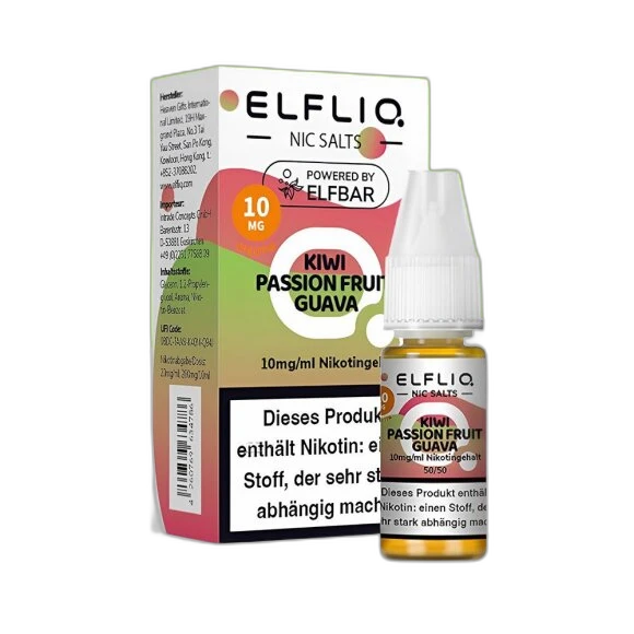 Elfliq by Elfbar - Kiwi Passion Fruit Guava 10mg/ml - E-Liquid