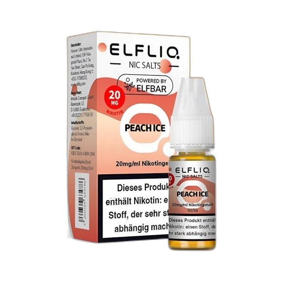Elfliq by Elfbar - Peach Ice 20mg/ml - E-Liquid