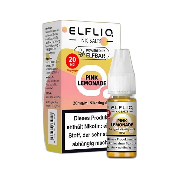 Elfliq by Elfbar - Pink Lemonade 20mg/ml - E-Liquid
