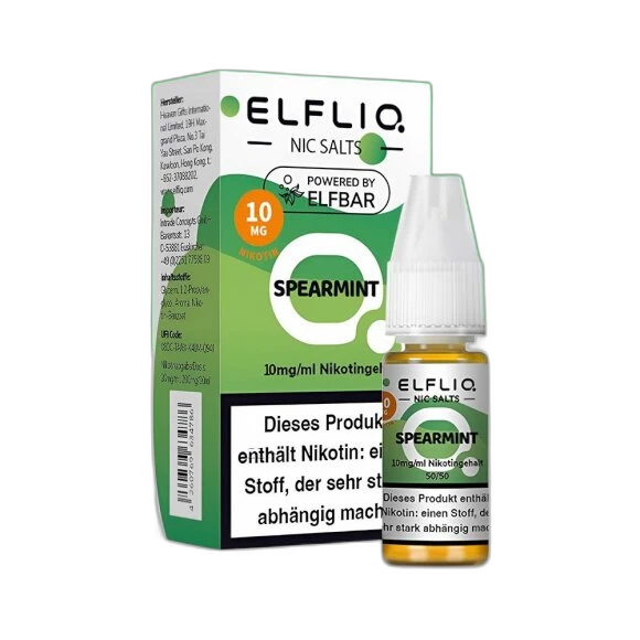 Elfliq by Elfbar - Spearmint 10mg/ml - E-Liquid