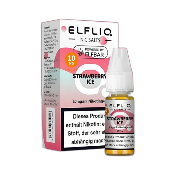 Elfliq by Elfbar - Strawberry Ice 10mg/ml - E-Liquid