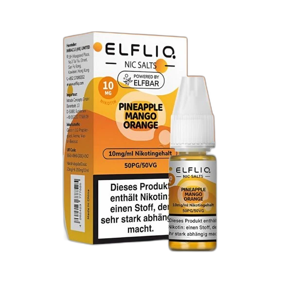 Elfliq by Elfbar - Pineapple Mango Orange 10mg/ml - E-Liquid