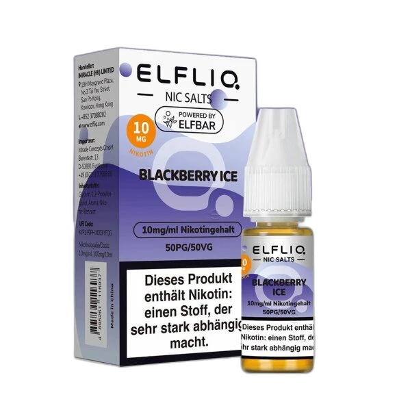 Elfliq by Elfbar - Blackberry Ice 10mg/ml - E-Liquid