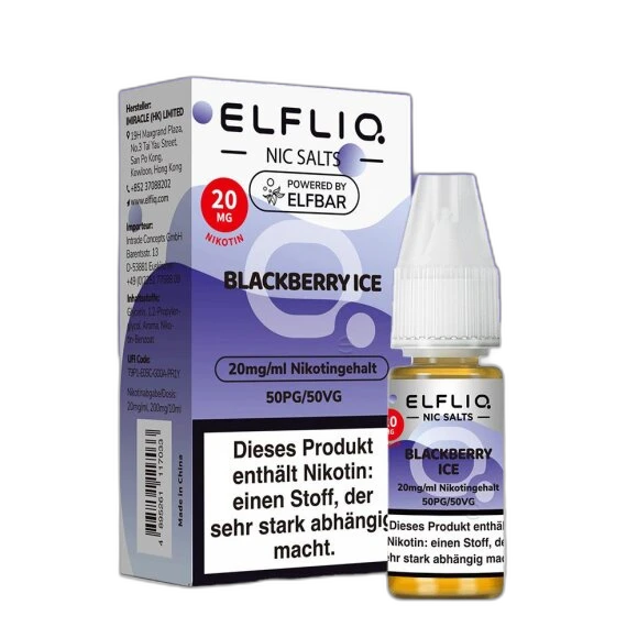 Elfliq by Elfbar - Blackberry Ice 20mg/ml - E-Liquid