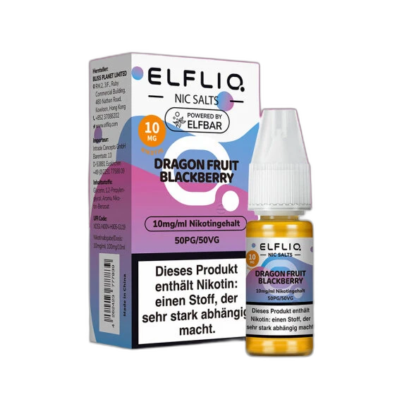 Elfliq by Elfbar - Dragon Fruit Blackberry 10mg/ml - E-Liquid